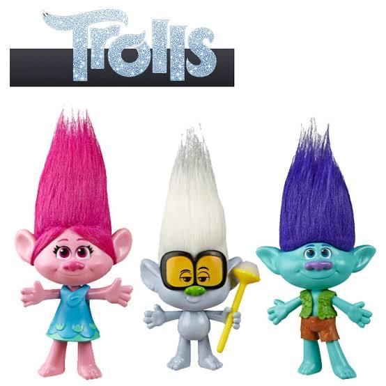TROLLS WORLD TOUR POPPY BRANCH TINY DIAMONDS AL HASBRO TROLLS