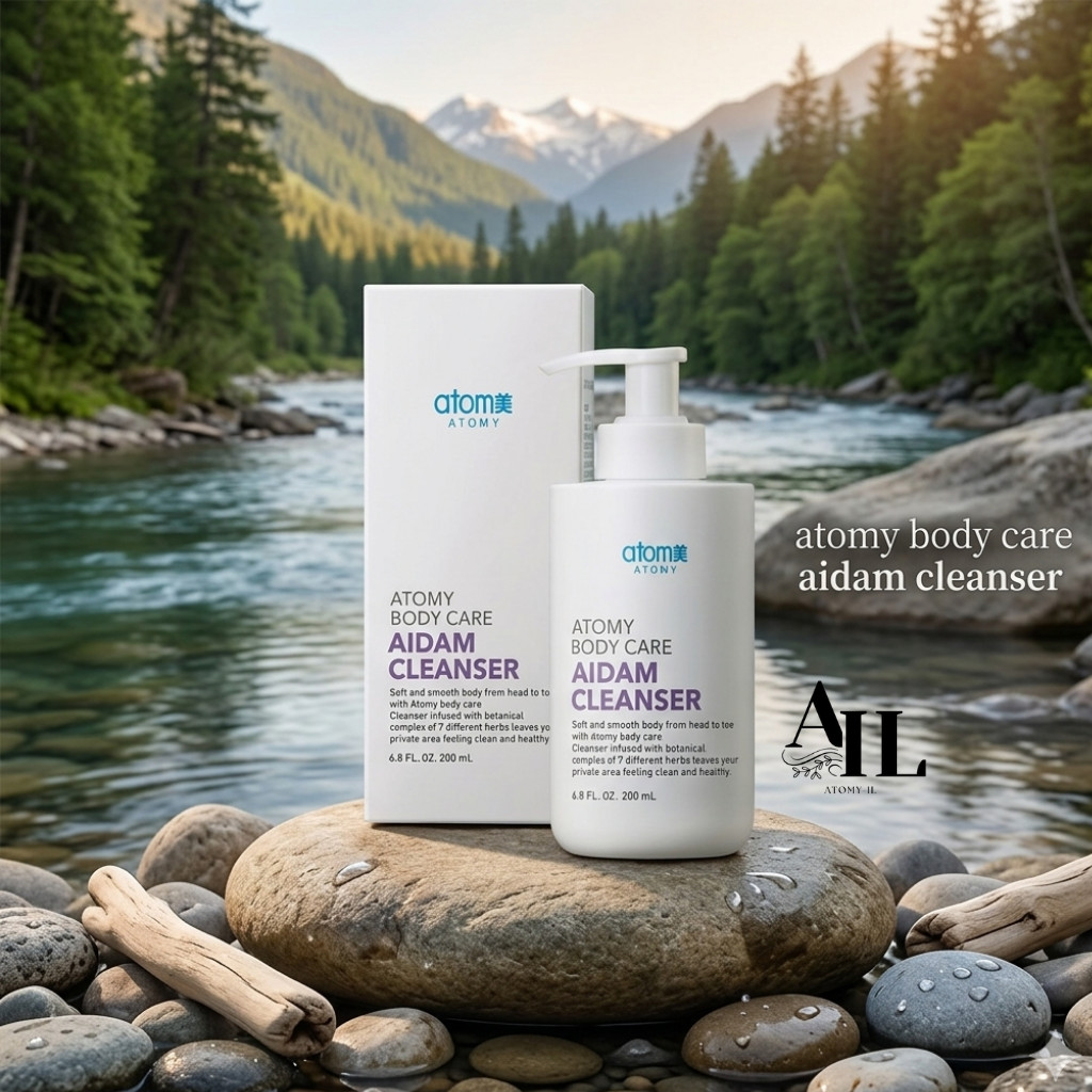 Atomy BODY CARE AIDAM CLEANSER 200 ml | Sabun Herbal Keset | Sabun Gatal | Sabun Kewanitaan| Perawat
