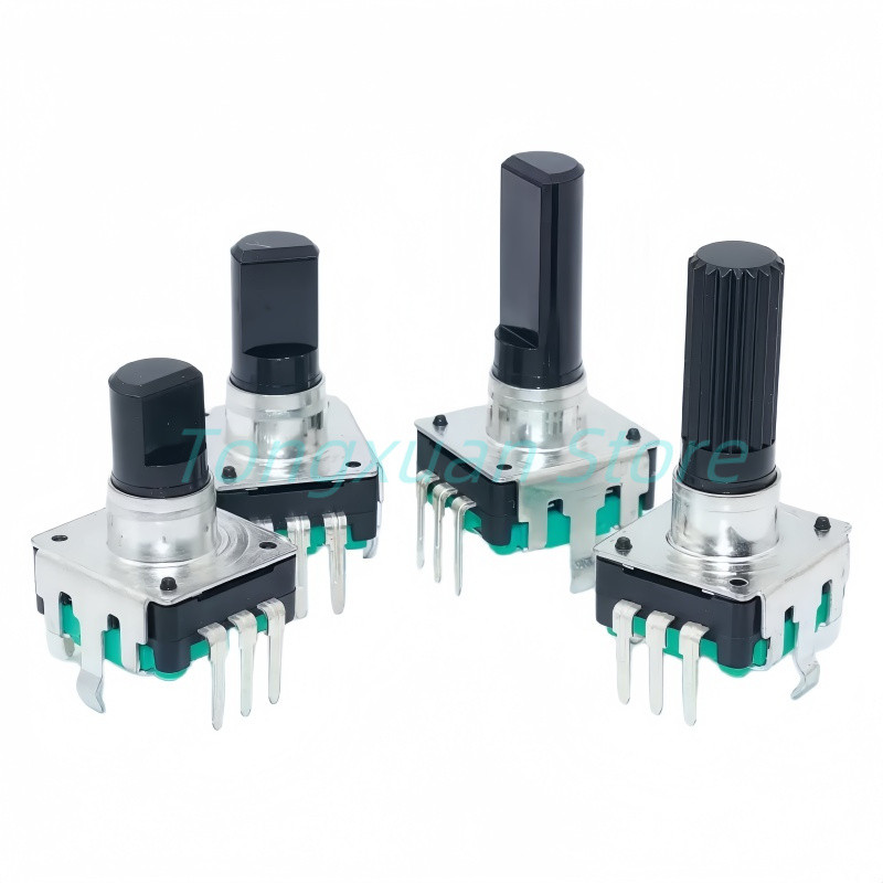 5pcs/lot 360 Degree Rotary Encoder EC12 RE12 Audio Encoder Coding 5Pin 24 Position With Push Button