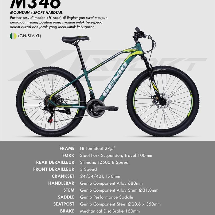 Sepeda MTB Genio 27,5" M 346 New 24 speed