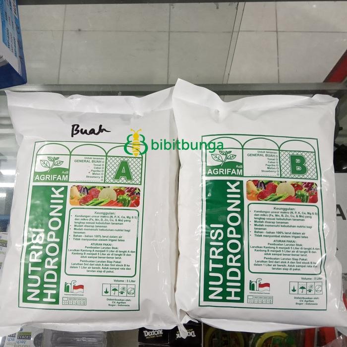 

Promo Agrifam Ab Mix Sayuran Buah 5 Liter Nutrisi Hidroponik Pupuk Abmix 5L Diskon