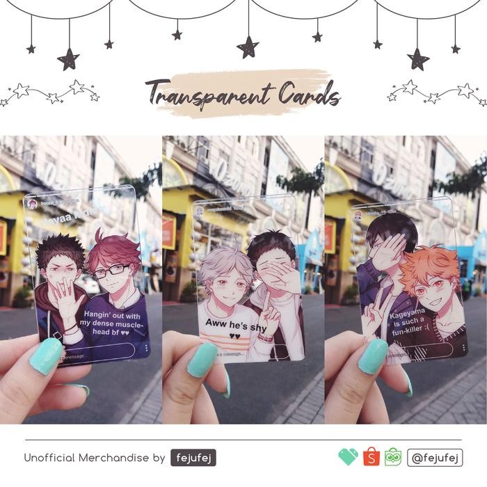 

[fejufej] Haikyuu Transparent Clear Card