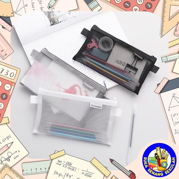 

Kotak Pensil / Tempat Pensil Jaring Transparan SK0076