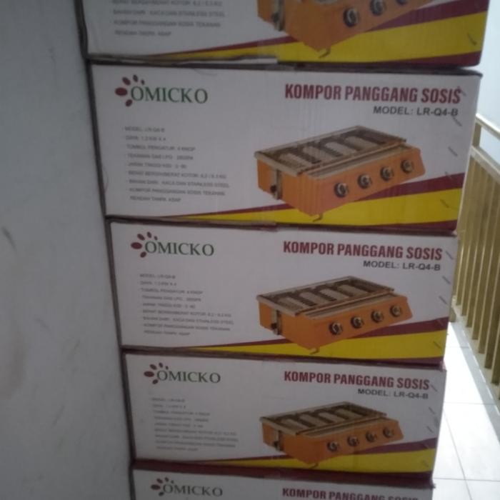 Kompor Panggangan Sosis Bakar 4 Tungku