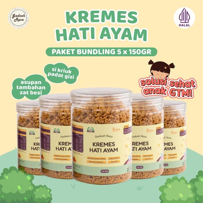 

Pilihan- Kremes Hati Ayam Premium - Paket 5 Toples 150Gr Food