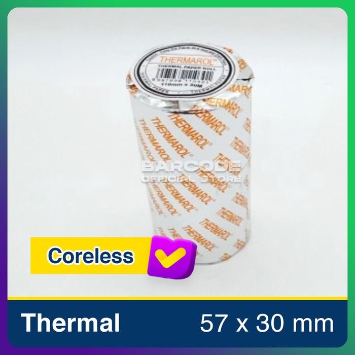 

Pilihan- Thermal Paper Thermarol 58 X 30 / 57X30Mm Blue Coreless Mobile Printer