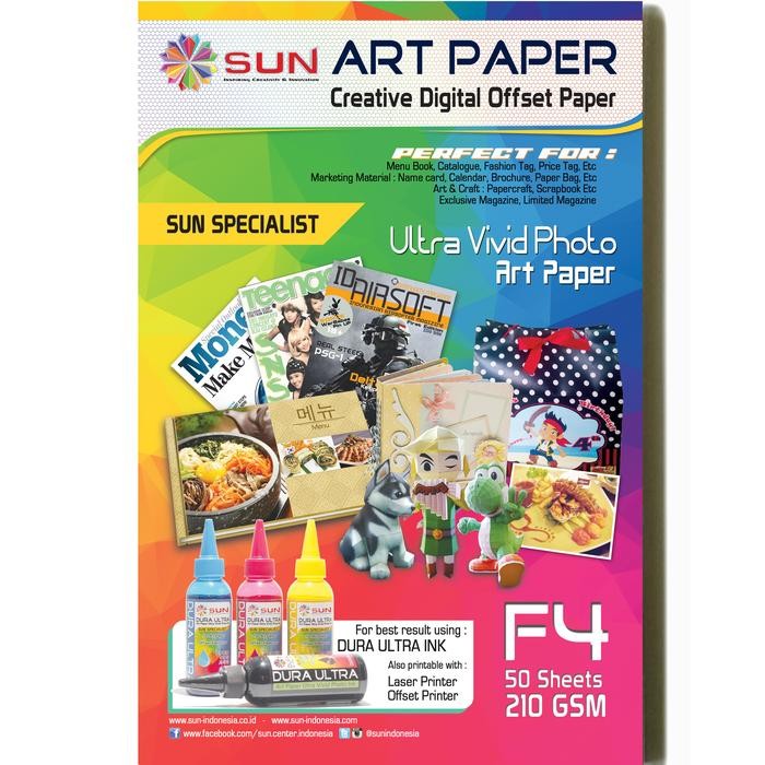 

Pilihan- Sun Art Paper 210 Gsm F4 (50 Lembar)