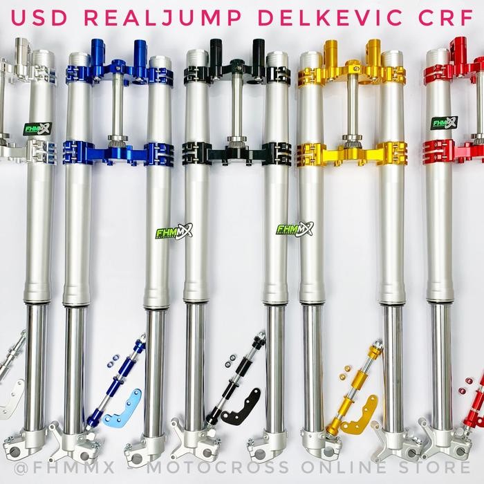 USD Upside down Realjump CRF 150 KLX 150 Delkevic