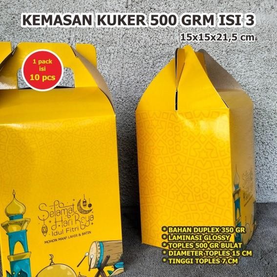 Id Box Toples 250Gr Isi 3 Kue Kering Selamat Hari Raya Idul Fitri