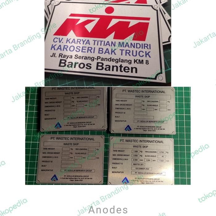 Emblem Alumunium Anodes Karoseri Design Custom