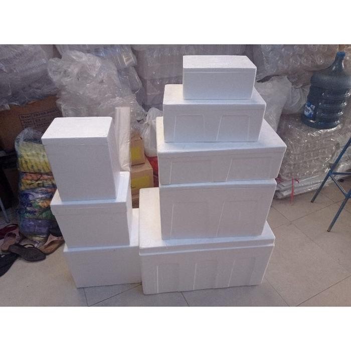 Stereofoam Besar Kecil Sterofoam Daging Ice Es Batu Segala Macam Ukuran box es dingin daging foam
