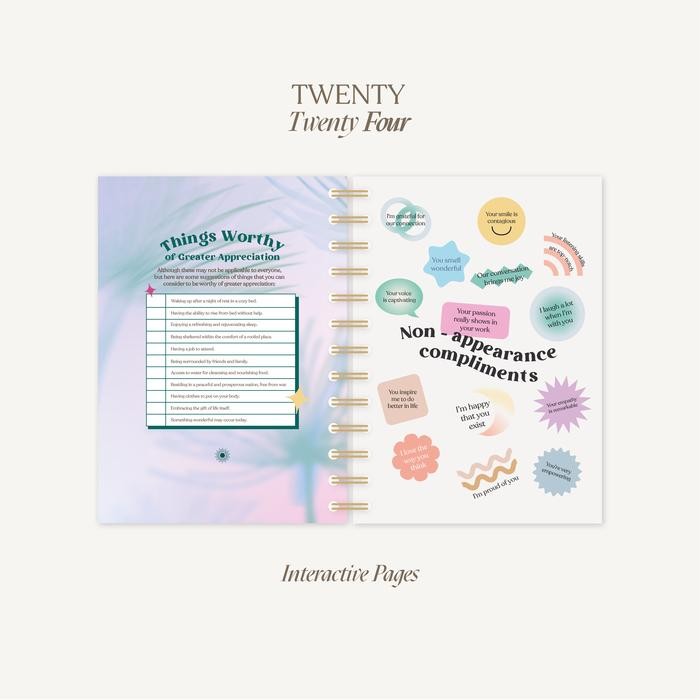 

Paperie Lab - 2024 Weekly Planner Agenda - Spiral Gold Grid