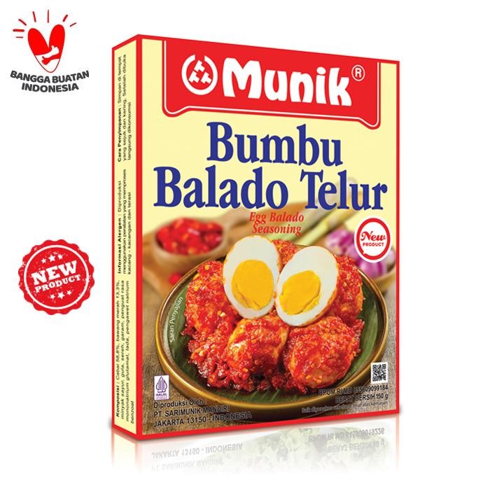 

ASLI Bumbu Munik Balado Telur 150 gr READY STOCK