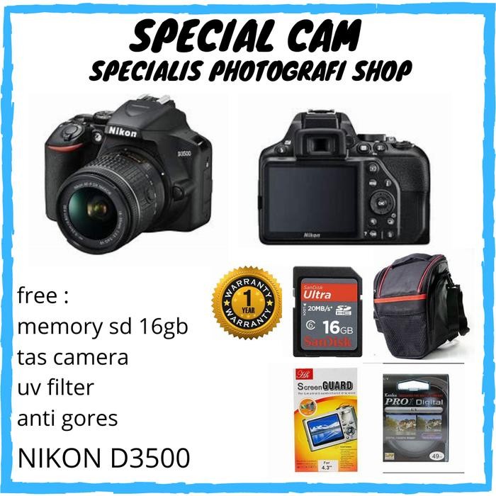 CAMERA NIKON D3500 KIT 18-55MM / NIKON D3500 KIT 18-55MM / DSLR NIKON Shopeseler