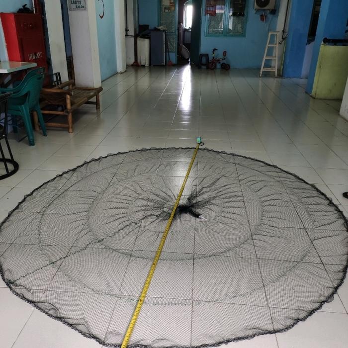 JALA IKAN, JALA LEMPAR, JALA 1,5 METER FULL MEKAR BAHAN NILON / BENANG, JALA UDANG, JALA SUNGAI