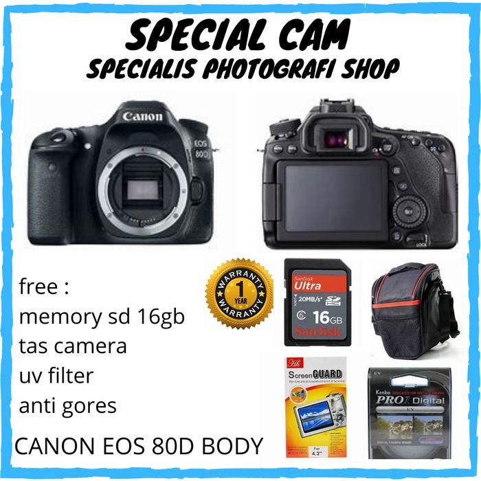 CAMERA CANON EOS 80D BODY ONLY / CAMERA CANON 80DBODY ONLY Shopeseler