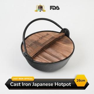 Pilihan- Cast Iron Hotpot Bowl 26 Cm Panci Shabu Suki Kuah Korean Food Premium