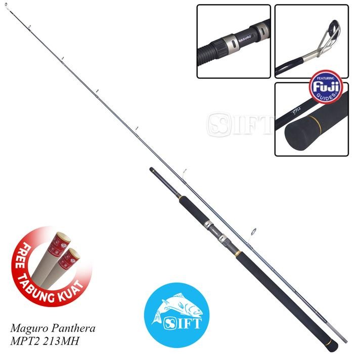 Joran Maguro PANTHERA 182 MH 213 MH Pancing Casting Rock Fishing