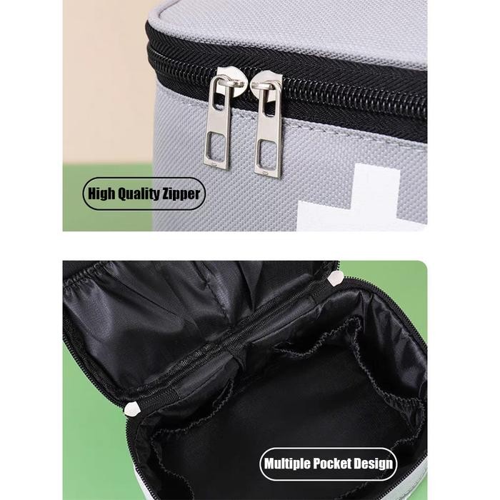 

Tas First Aid Kit Portabel Medical Kit Bag Storage Organizer PMI P3K Glow In The Dark 3 Size