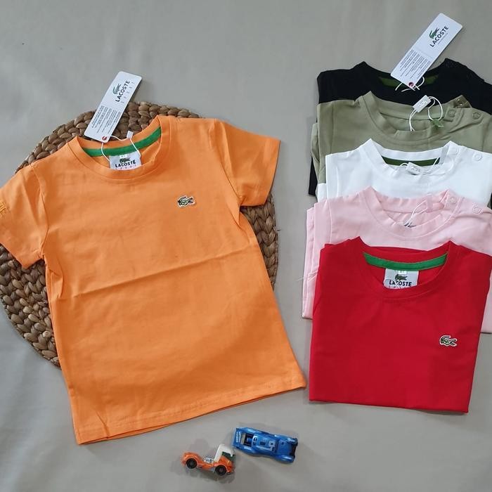 Kaos Anak Merah, Putih, Kuning, Mustrad, Hijau, Pink, Hitam, Navy,Biru