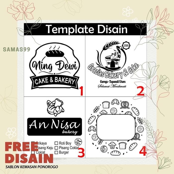 Sablon plastik opp Roti 15x15 tebal 30c sablon kemasan sablon plastik opp roti