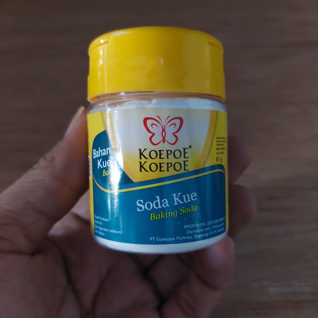 Soda Kue Koepoe Koepoe (Kupu-Kupu) Kemasan Botol 81 gram