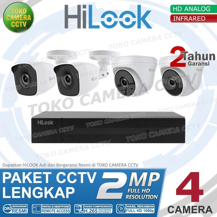 New PAKET CCTV HILOOK 2MP 4 CHANNEL