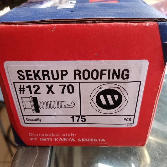 Terbaru Sekrup Roofing 7 Cm / Baut Roofing 7 Cm Wilson Box Isi 175 Pcs