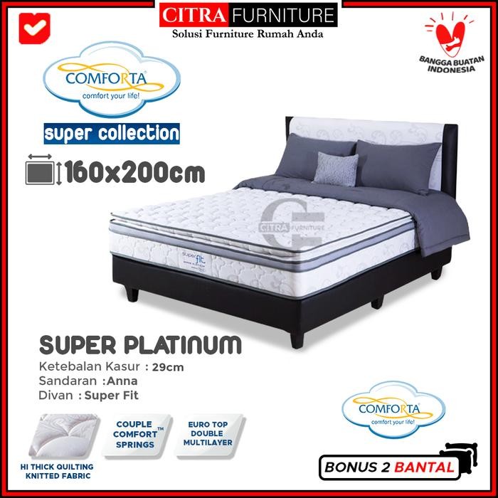 Pilihan- Springbed Comforta Platinum 160X200- Full Set