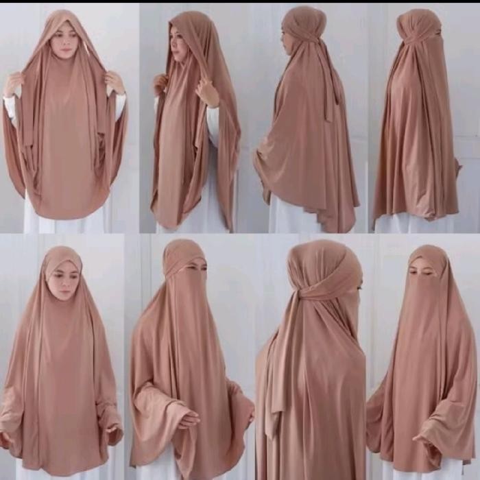Pilihan- Jilbab Hijab Kerudung Bergo Instan French Khimar Cadar Madinah Syari Jumbo Putih