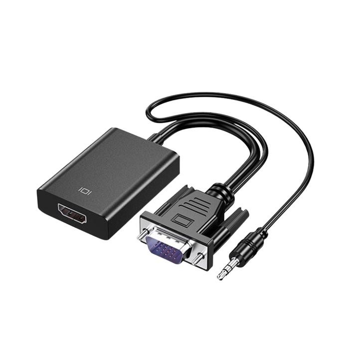 Terbaik Converter Vga To Hdmi, Vga Male Input To Hdmi Female Output 100% Ori