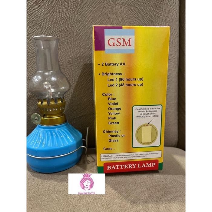 New Rukun Lampu Teplok Baterai/ Ublik/ Semprong Baterai Plastik 1led