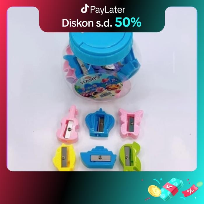 

New (24pcs)Serutan Toples Mix / rautan penyerut / sharpener toples kecil campur random Stationery