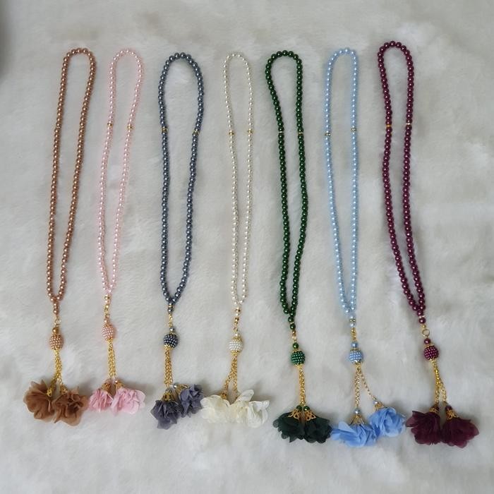TASBIH MUTIARA TURKI TASBIH MUTIARA DUA MAWAR TURKI