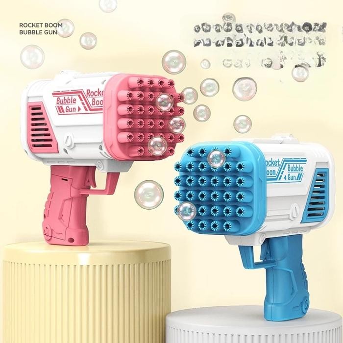 

SPACE BUBBLE GUN Mainan anak GELEMBUNG SABUN air 32 Lubang