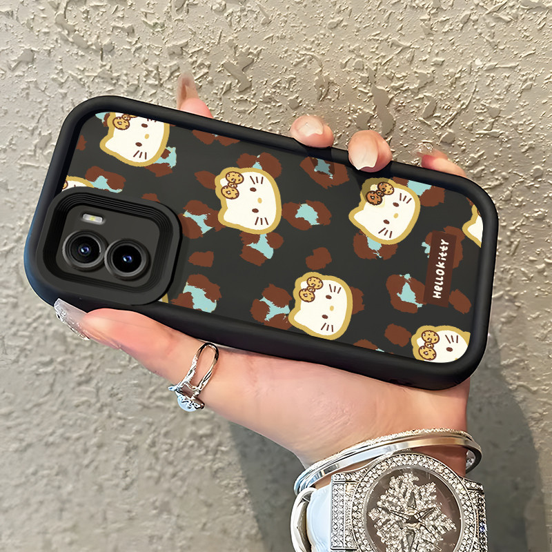 Casing Hp VIVO Y15S Y15A Y15C Y01 Case Casing Kartun Leopard Tas pola HP Kasing Silikon Softcase mat