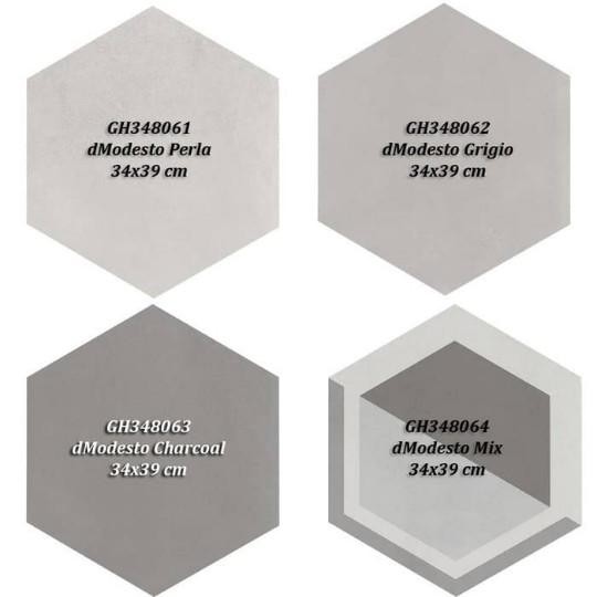 Pilihan- Roman Keramik Dmodesto Series Hexagonal 34X39