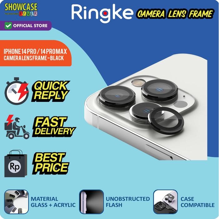 

PROMO! Ringke iPhone 14 Pro / 14 Pro Max Camera Lens Frame Glass Black