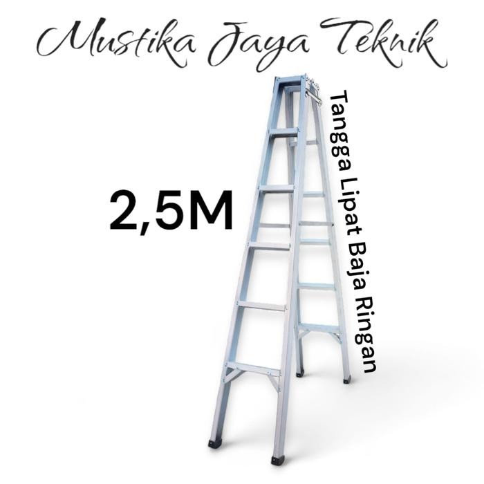 Tangga Lipat 2,5 Meter Baja Ringan Bukan Aluminium