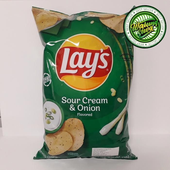 

lays lay's potato chips sour cream & onion 6.5 0z USA