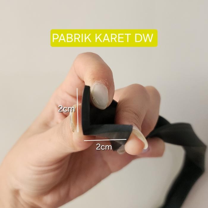 New KARET LIST LETTER L 2 X 2 CM KARET SIKU 2X2 CM PENGAMAN SIKU