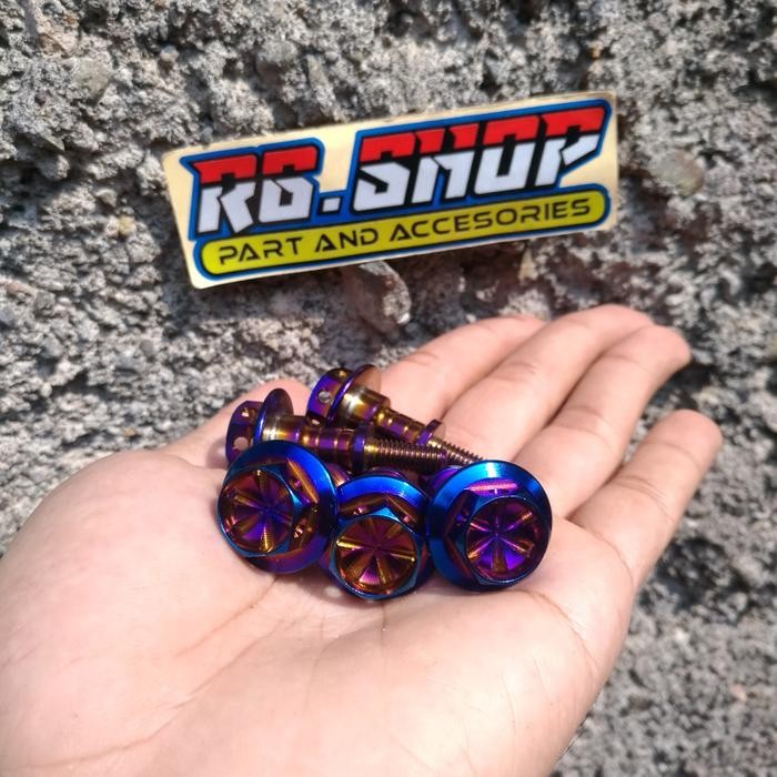 Baut Probolt Blue Head/Kop Vario, Beat, Scoopy, Sonic 125