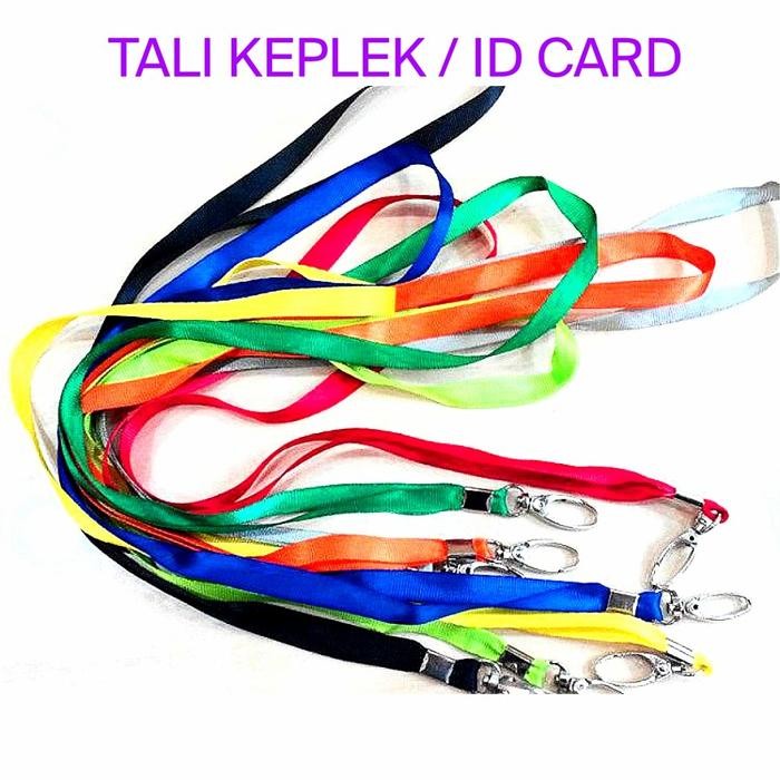 

OJ TALI ID CARD 10 pcs / TALI KEPLEK / NAME TAG LEHER /CARD HOLDER BESI /NYLON / 1Cm