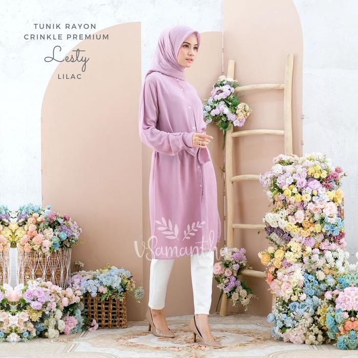 Pilihan- Tunik Rayon Crinkle Premium Lesty