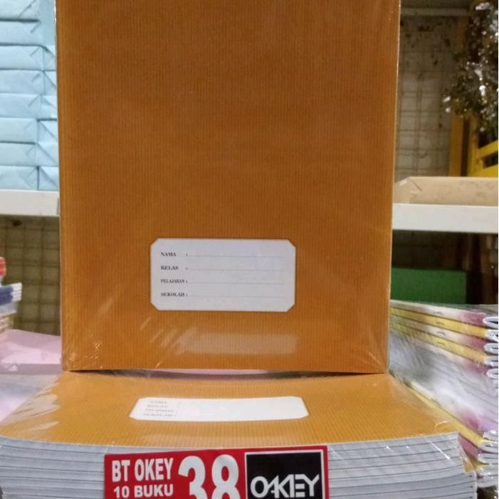 

New 10 PCS BUKU TULIS OKEY 38 LEMBAR UKURAN QUARTO