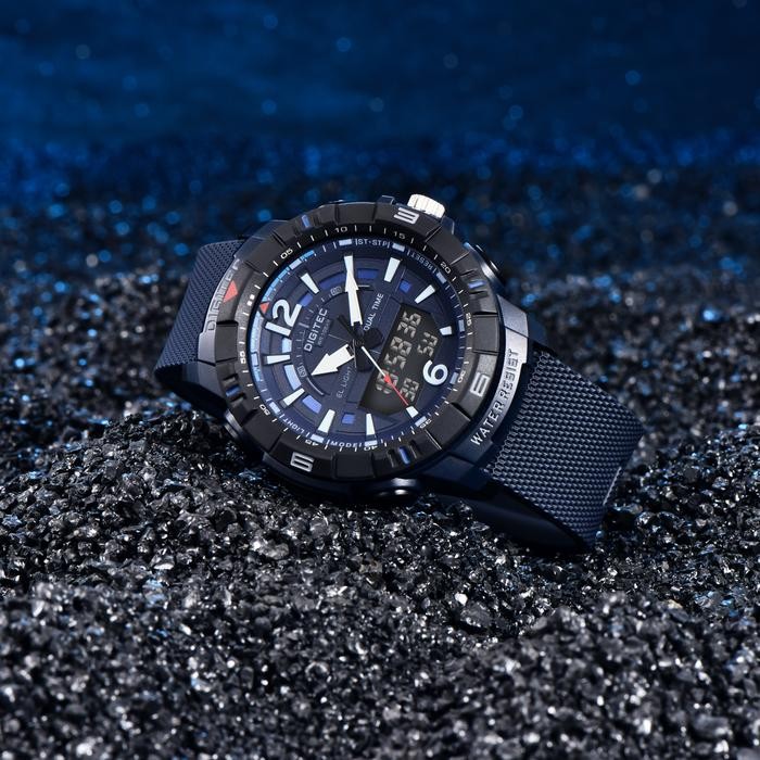 Digitec Da-2130T - Jam Tangan Pria - Free Strap - 2130 - Double Time