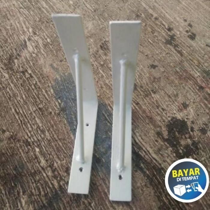 Siku Rak Gantung Hambalan Bracket Behel Lurus Gantung Didinding 30cm