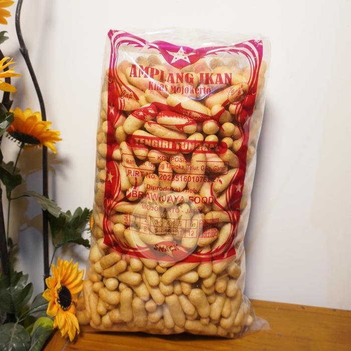 

New [NEW] Amplang ikan tenggiri BANTAT 800 GRAM / Kerupuk tengiri khas Mojokerto / Lebih padat dan