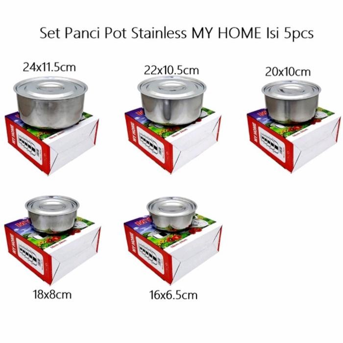Baskom Tutup Stenlis Baskom Set