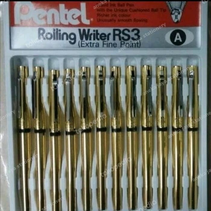 BOLPEN/PULPEN/BALLPOINT PENTEL RS3 ORIGINAL